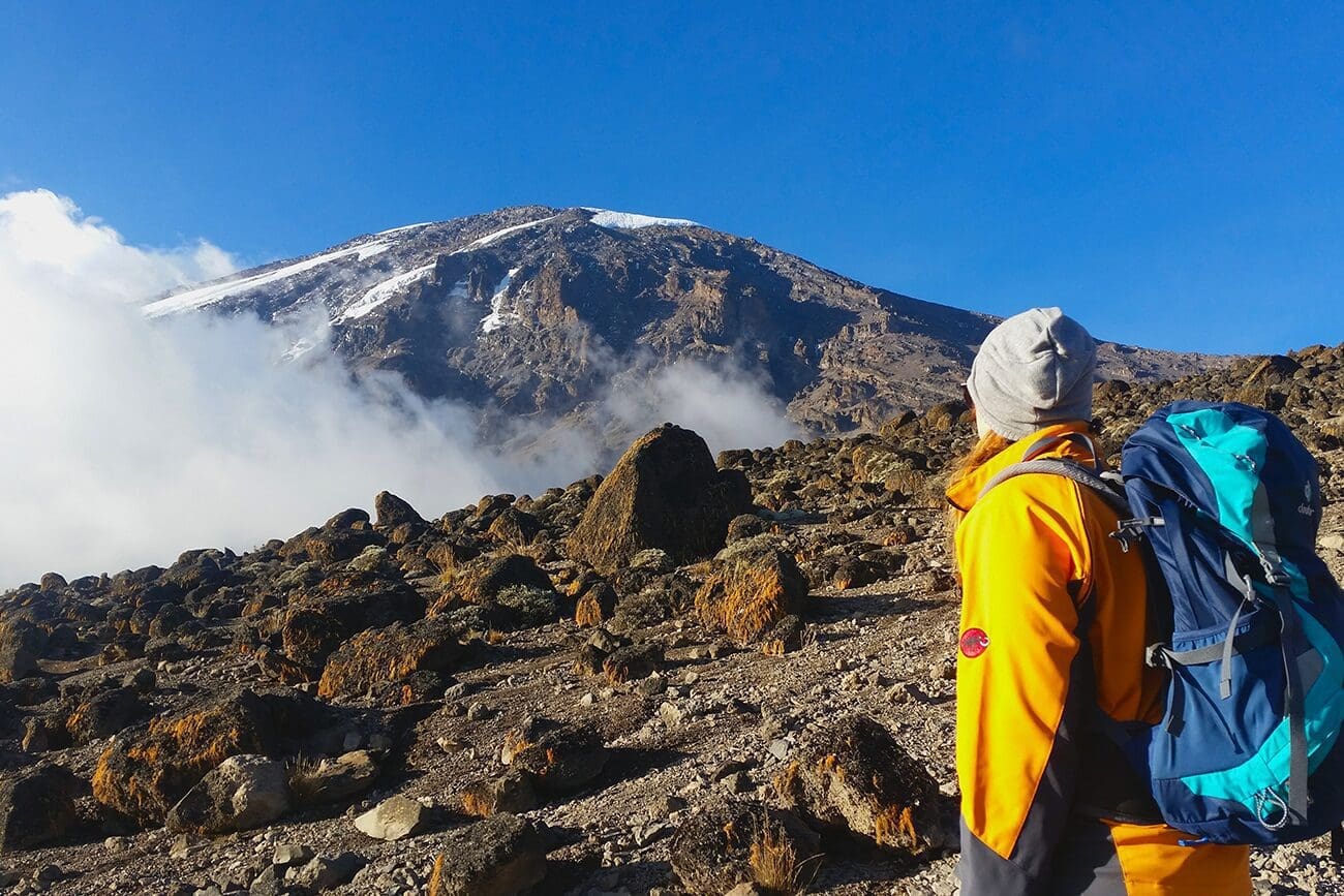Blick zum Kilimanjaro