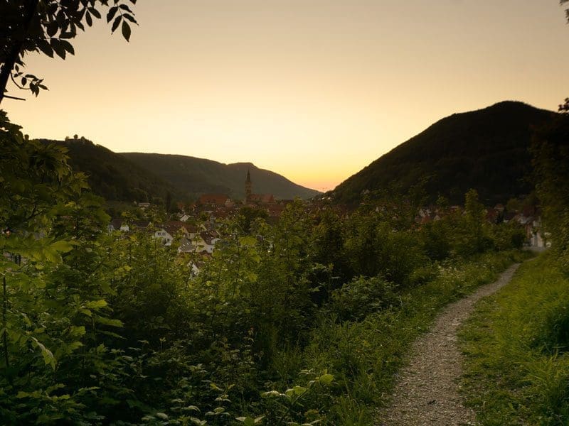 Bad-Urach-Sonnenuntergang Bad Urach