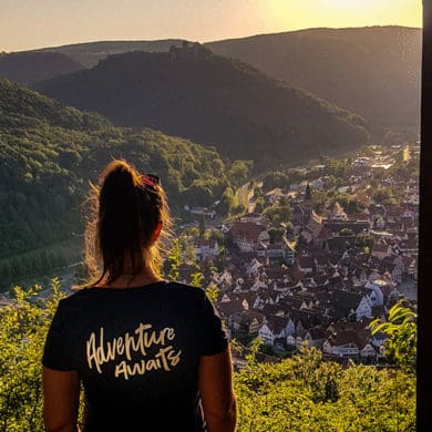 Wanderung-Sonnenuntergang Wanderung Bad Urach