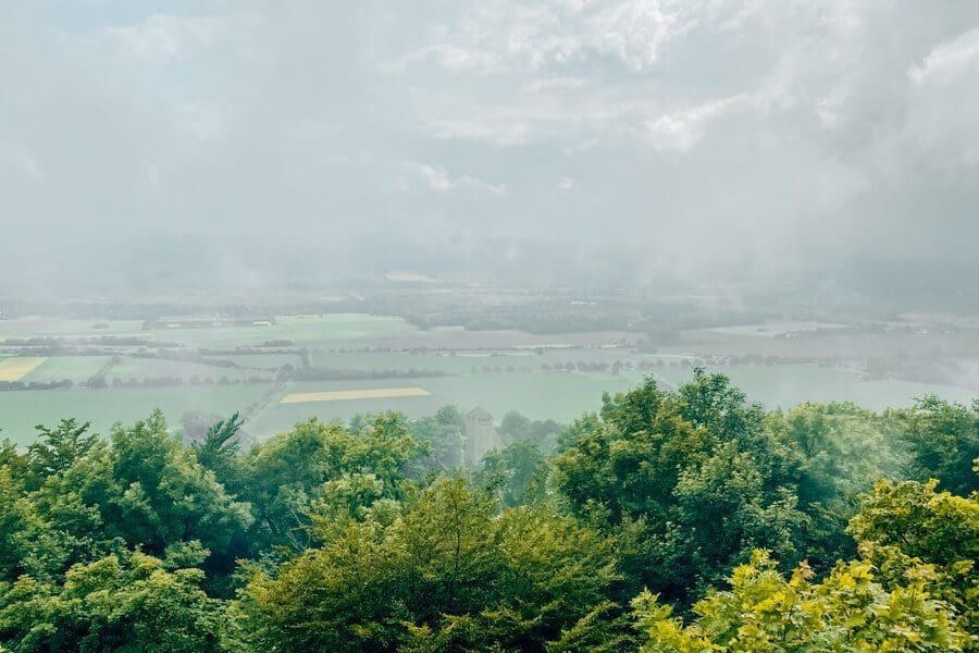 Ausblick-Paschenburg-ins-Weserbergland Ausblick von der Paschenburg