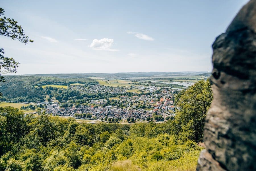 Königszinne-Bodenwerder Ausblick von der Könisgzinne