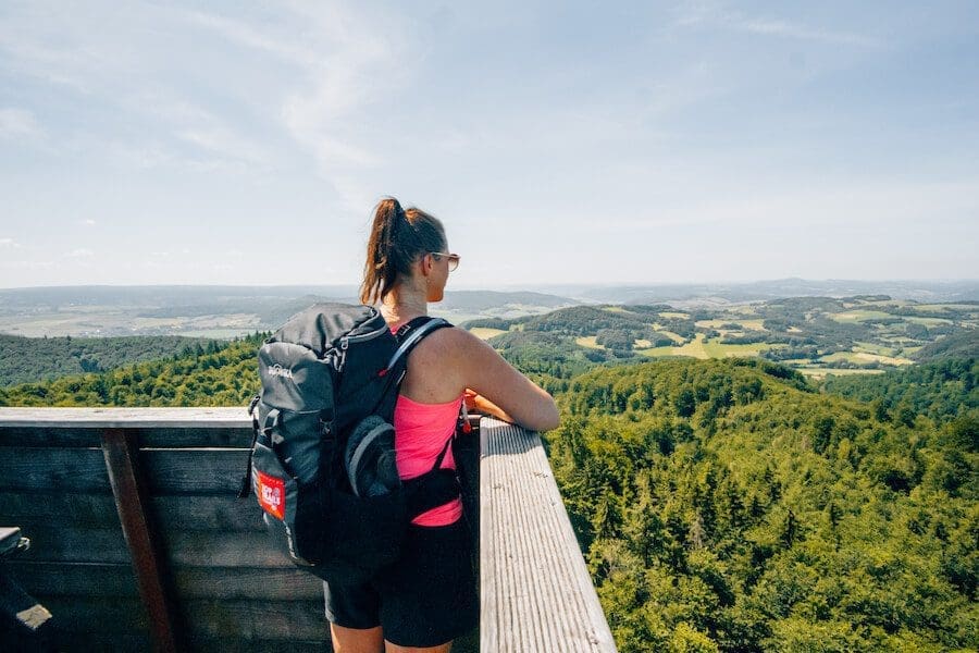 Panoramaausblicke-Weserbergland-Weg Panoramaausblick Ebersnackenturm