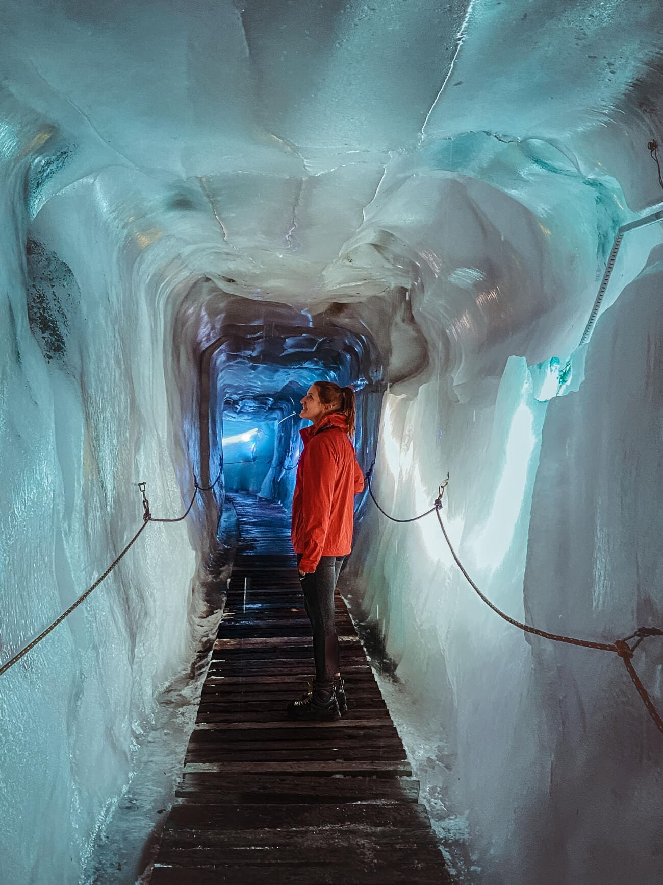 begehbare Gletscherspalte