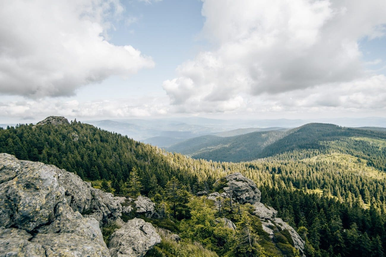 Ausblick am Großen Arber