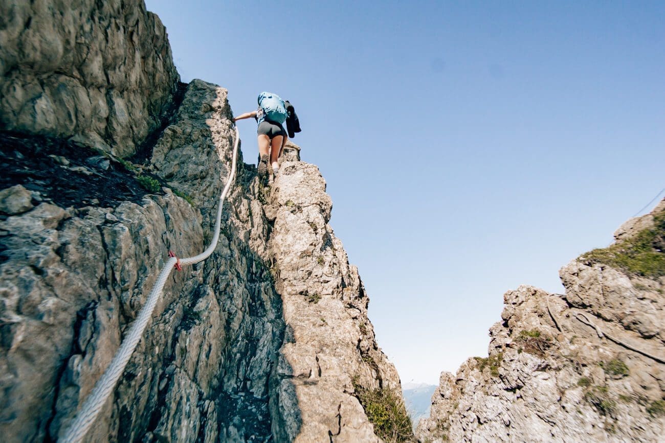 Schlüsselstelle Wagenleis Tell-Trail