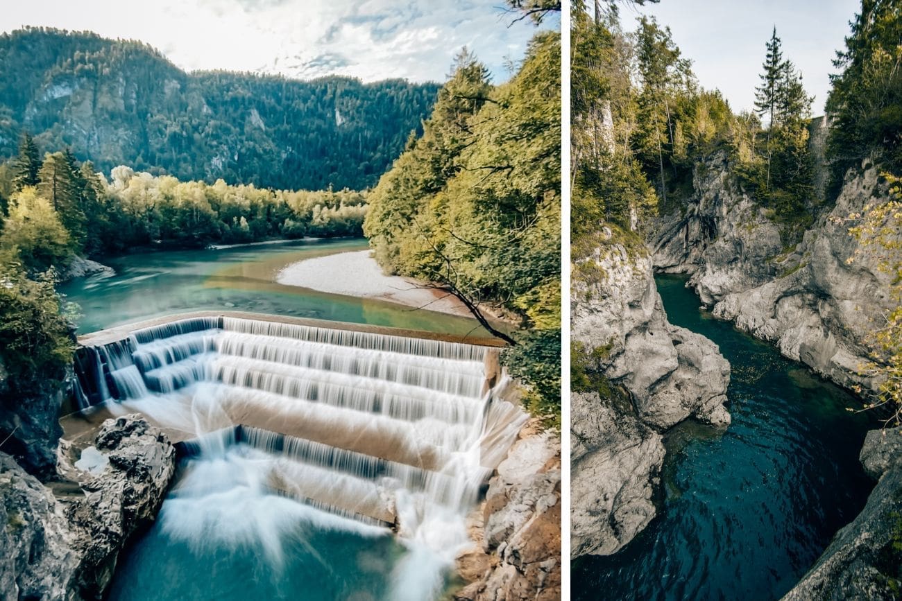 Lechfall Start der Wanderung auf dem Lechweg