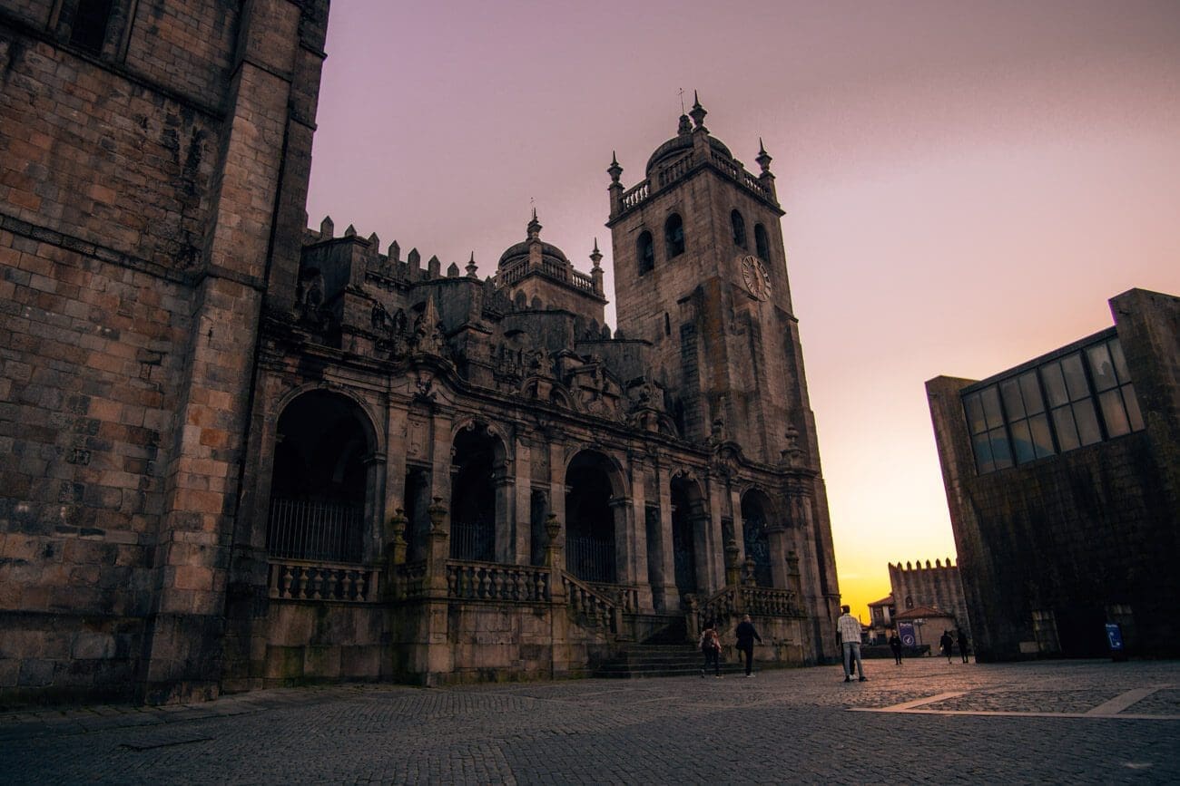 Cathedrale-Sé-Porto# Sonnenuntergang an der Cathedrale Sé
