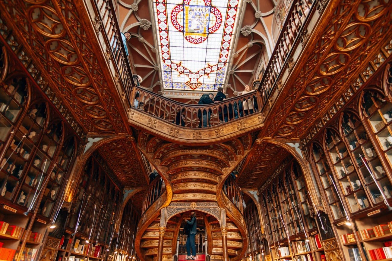 Livraria-Lello Blick in die Buchhandlung Livraria Lello
