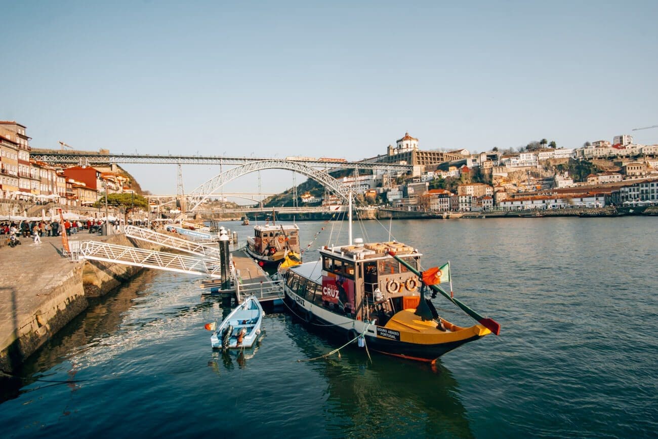 Porto-Ponte-Dom-Luis Uferpromenade in Porto