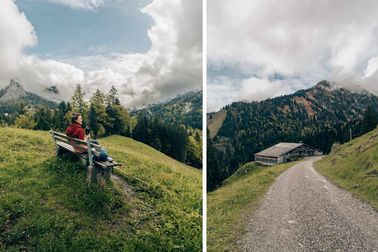 Almwanderung-Hohe-Kugel Es laden immer wieder Plätze zum Verweilen ein.