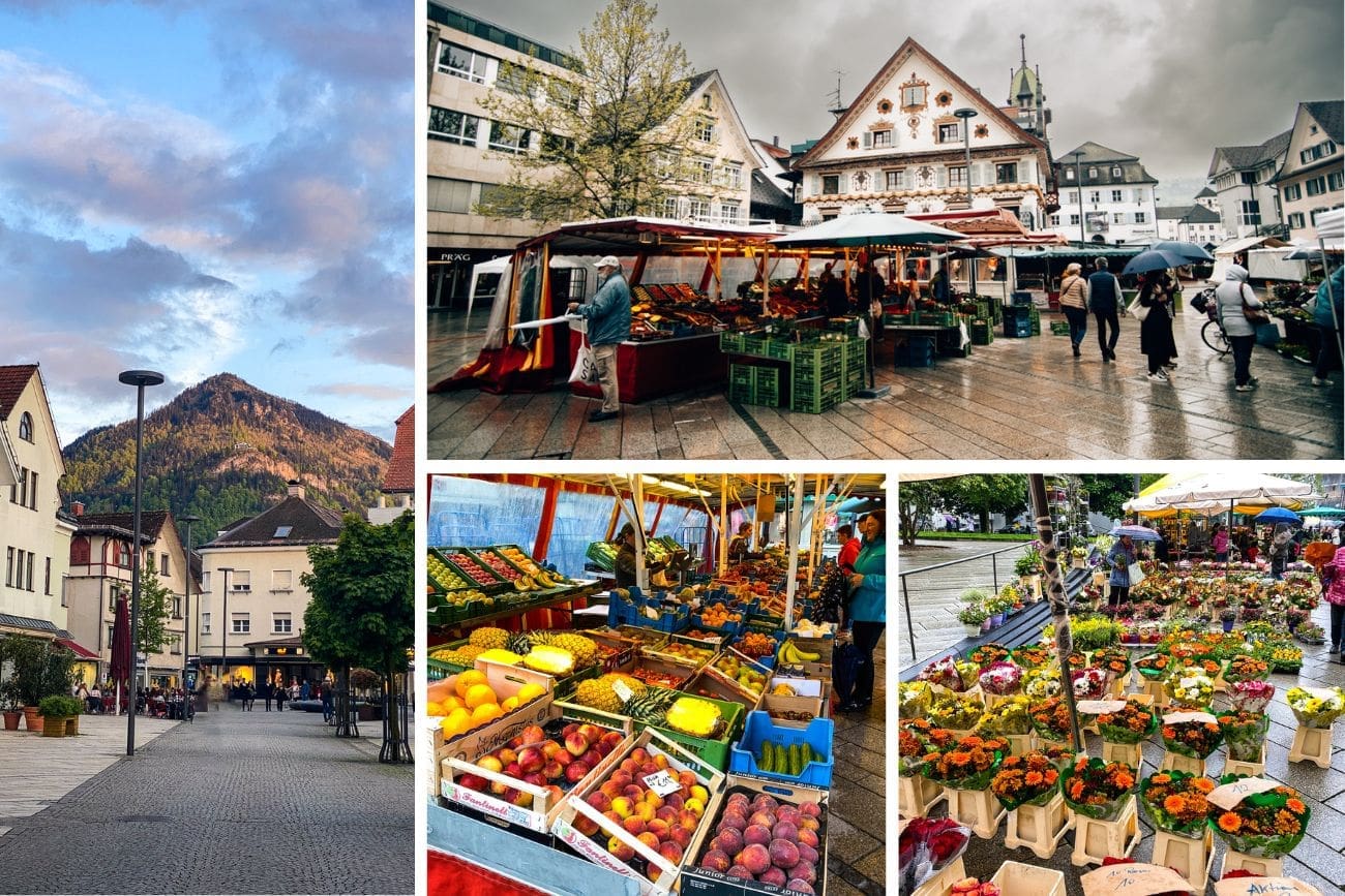 Dornbirn-Markt Markttag in Dornbirn