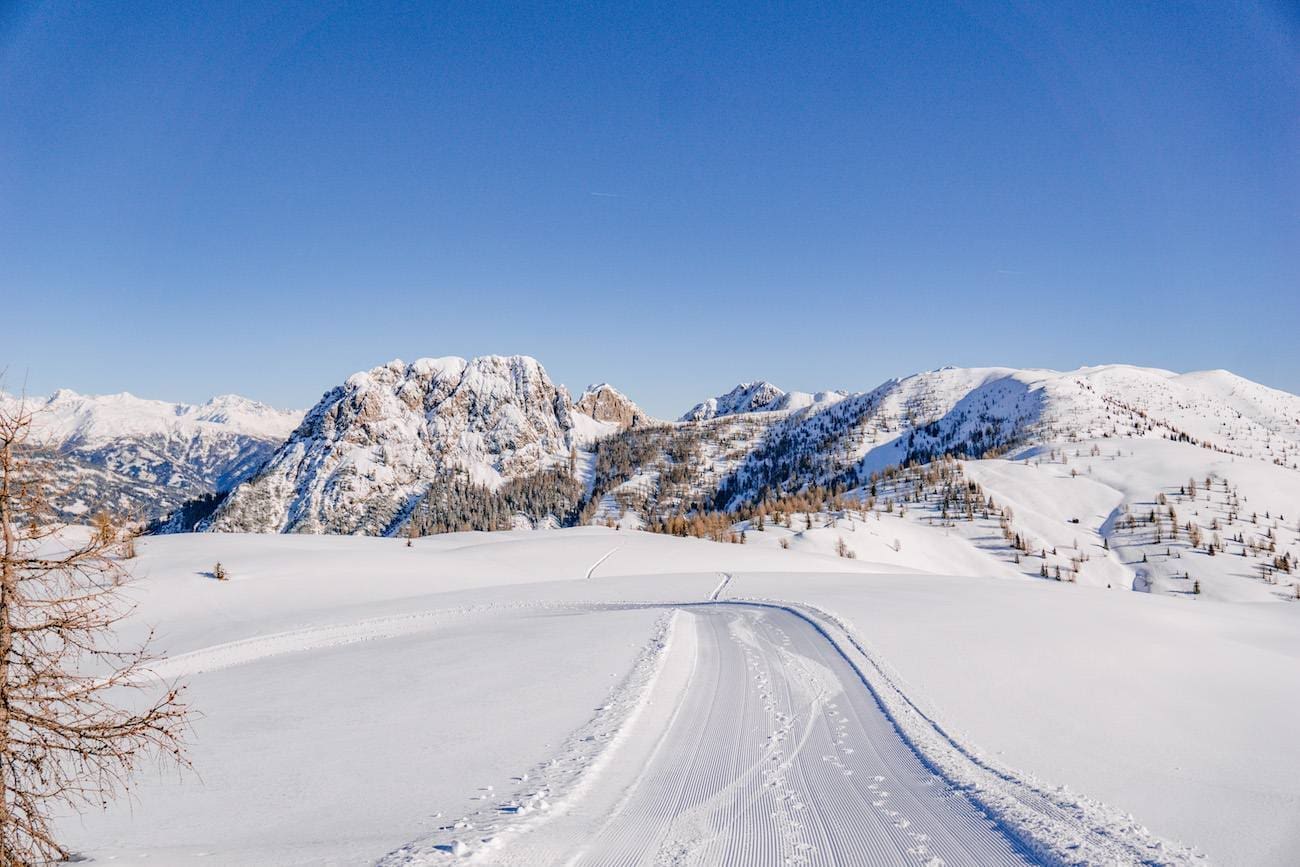 Lienzer-Dolomiten-Blick-Winter Blick auf die Lienzer Dolomiten