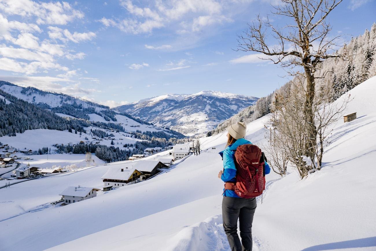 Winetrwandern-Kartitsch-Osttirol Panoramaausblicke auf dem Wiesenweg