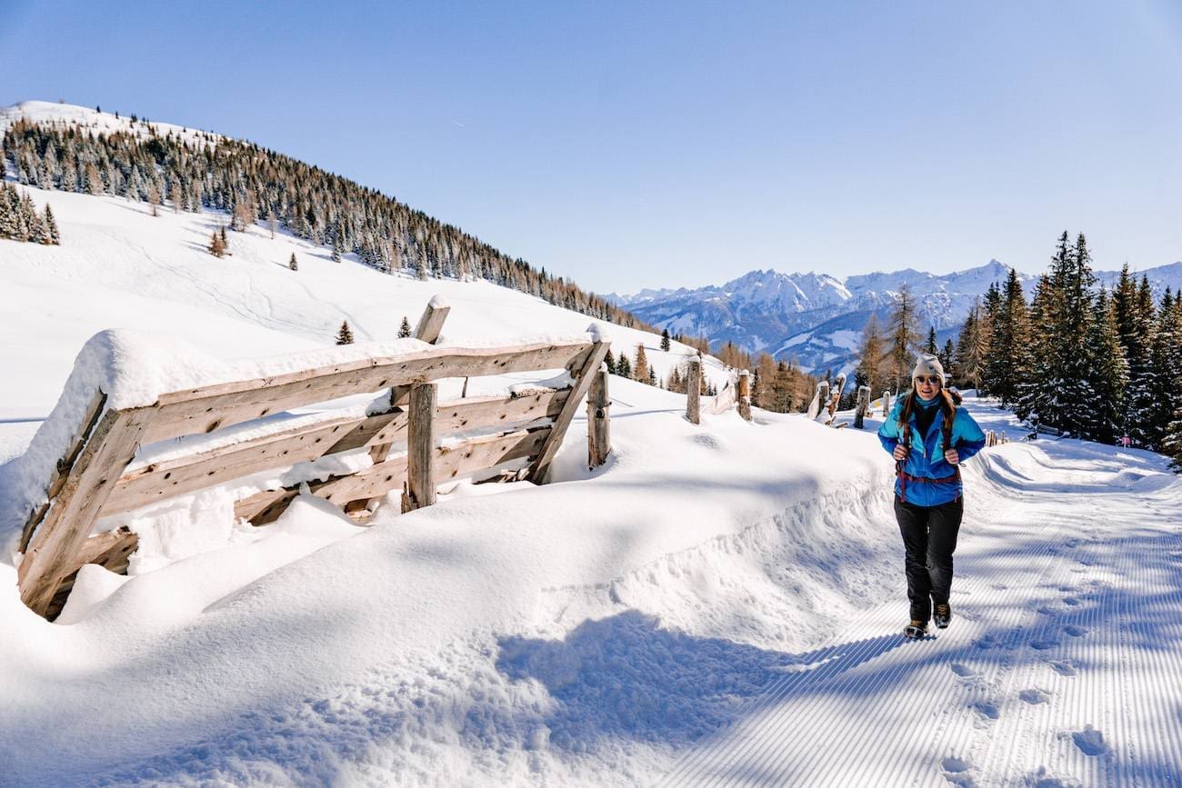 Winterwanderung-Kartitsch Blick auf den Gipfel