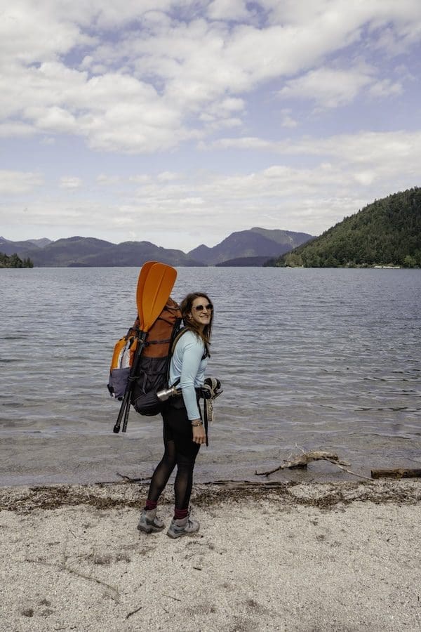 Packraft-Bayern-Lisa_Abenteuermomente15 Gut verstaut und transportabel, ein Packraft