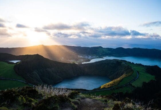 2026-Azoren-Sete-Cidades2 Sonnenuntergang am Inferno Miradour